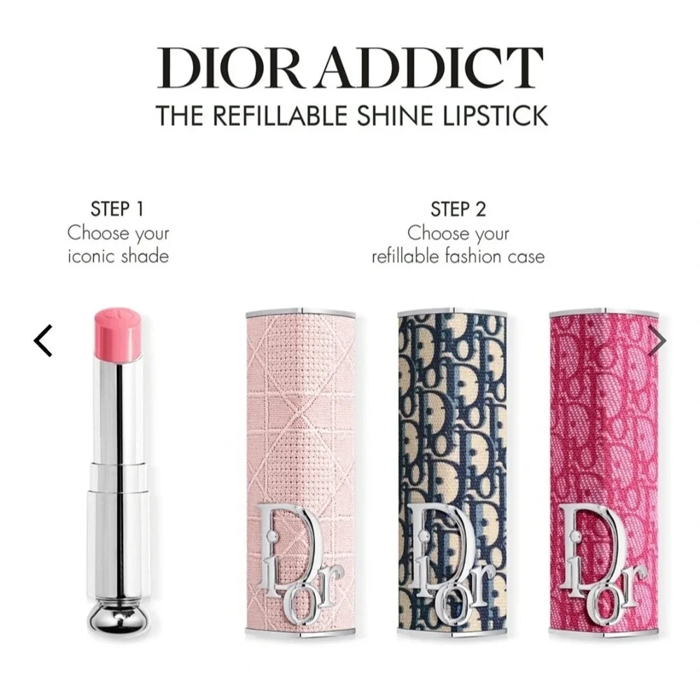 Dior‎ Addict Refillable Shine Lipstick - Couture Case New without box